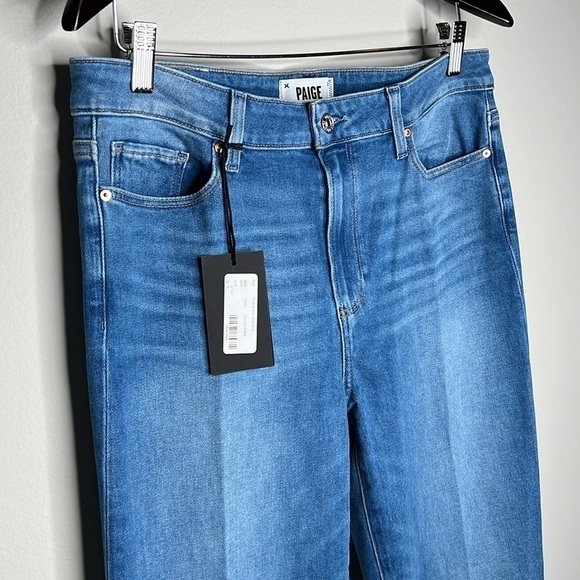 PAIGE Genevieve Modern High Rise Flare Jeans in Golden Years Size 32 NWT! - Picture 12 of 16